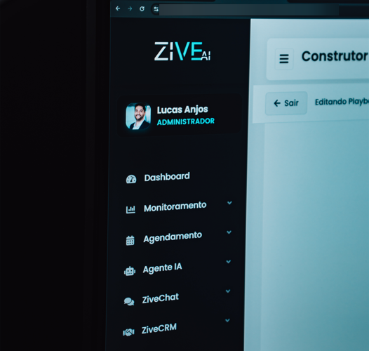 Plataforma ZiveAI em uso